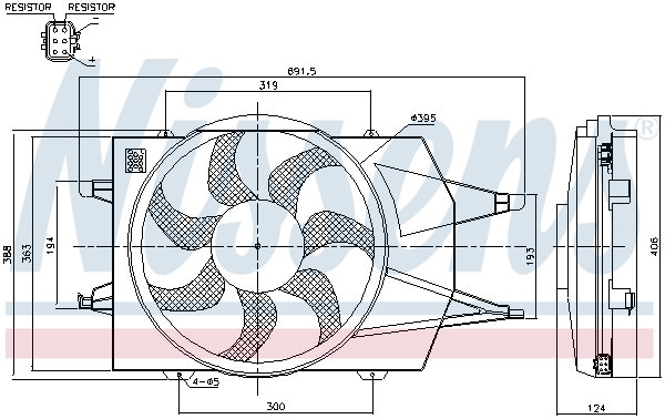 Βεντιλατέρ FORD FOCUS I 1.4-2.0 08.98-03.05